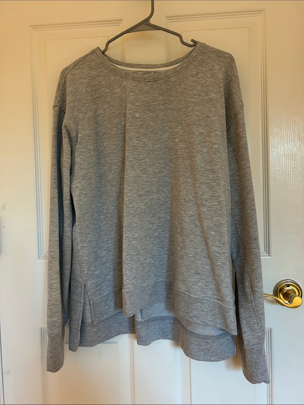 Victoria Sport Grey Crewneck with Back Cutout